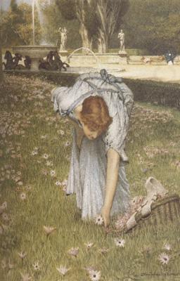 Alma-Tadema, Sir Lawrence Spring in the Gardens of the Villa Borghese (mk23) china oil painting image